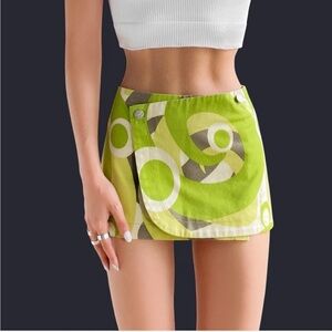 Urban Outfitters Retro Green Mini Skirt
